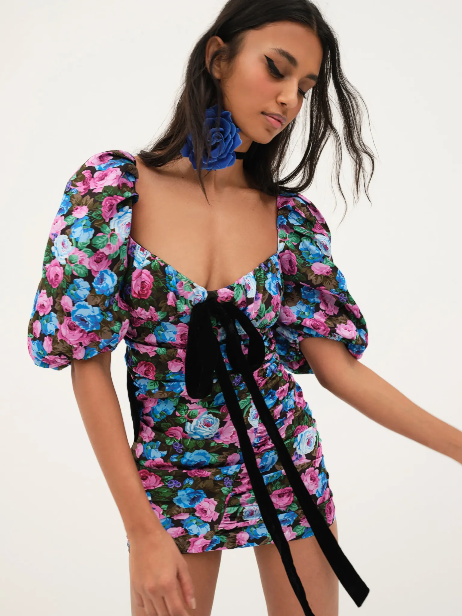 marley_mini_dress_0.webp Sale For Love & Lemons Marley Mini Dress Blue