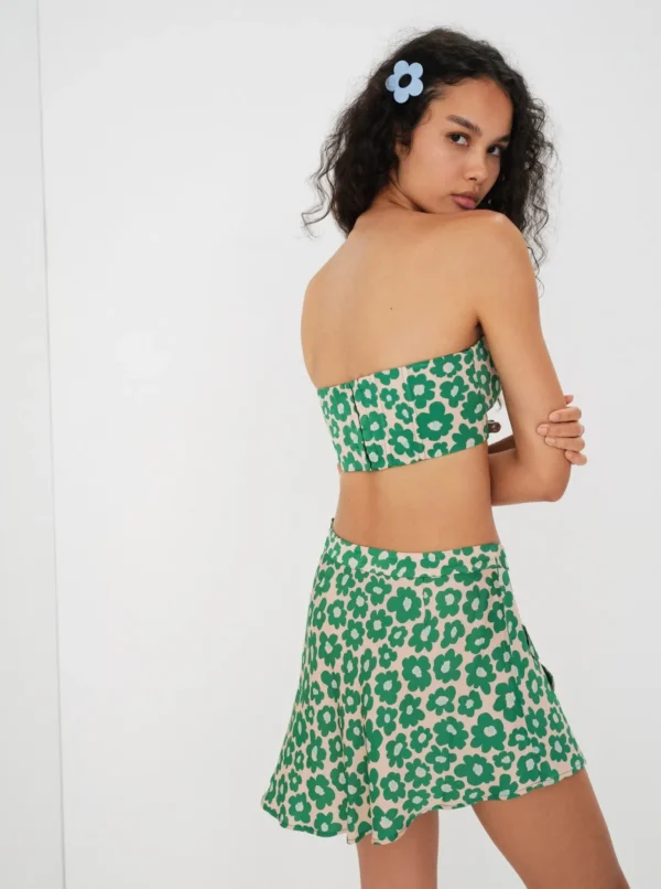 Discount For Love & Lemons Mason Mini Skirt Green
