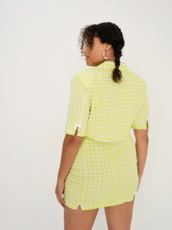 Discount For Love & Lemons Maureen Blazer Top Green