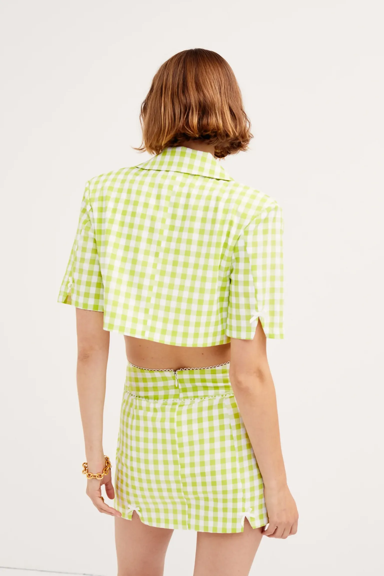 maureen_mini_skirt_3.webp Online For Love & Lemons Maureen Mini Skirt Green
