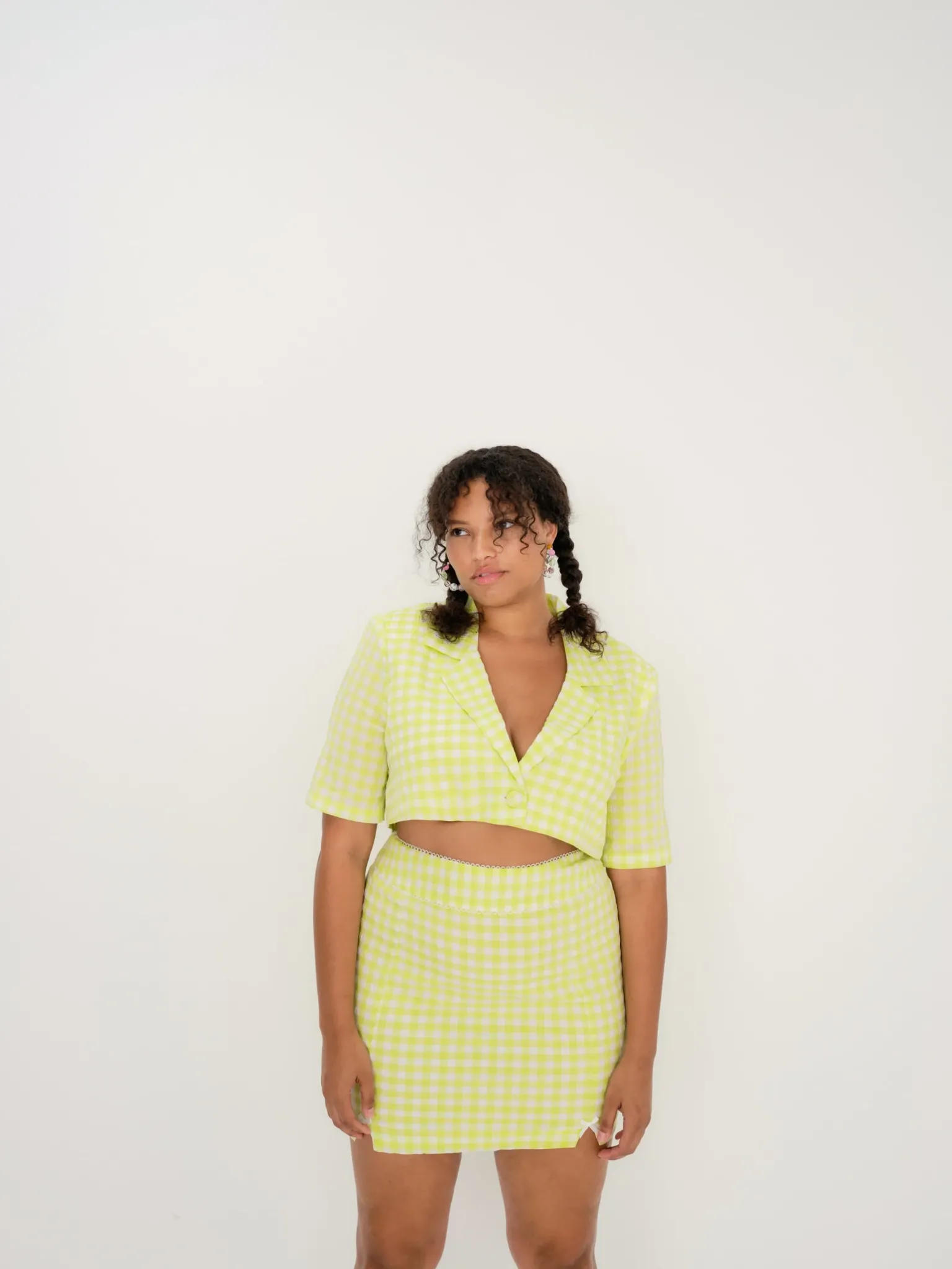 maureen_mini_skirt_4.webp Online For Love & Lemons Maureen Mini Skirt Green