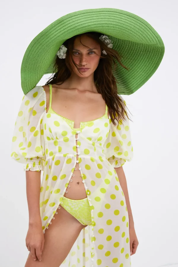 Cheap For Love & Lemons Megan Maxi Dress Green