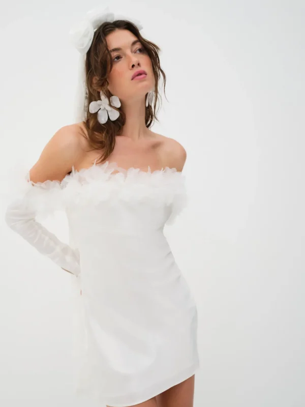 Discount For Love & Lemons Mila Mini Dress White
