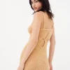 New For Love & Lemons Mirabel Mini Dress Neutral