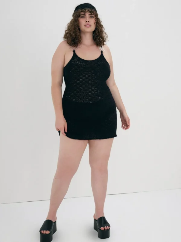 Flash Sale For Love & Lemons Mirabel Mini Dress Black