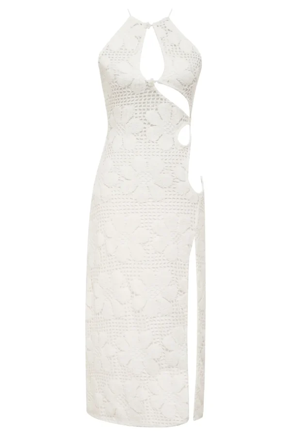 Fashion For Love & Lemons Mitra Midi Coverup White