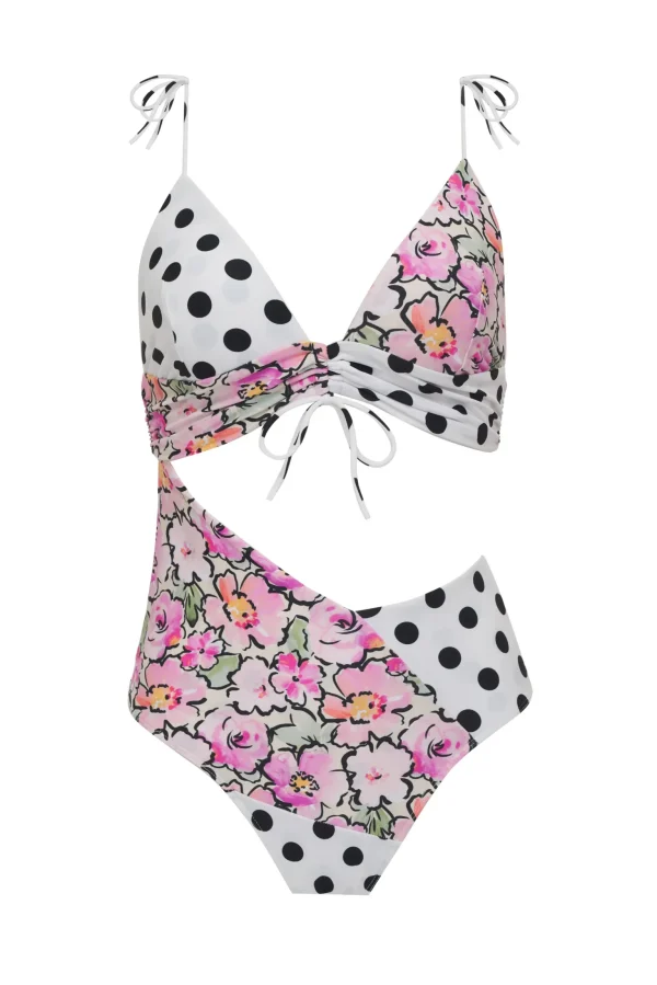 New For Love & Lemons Neapolitan One Piece White