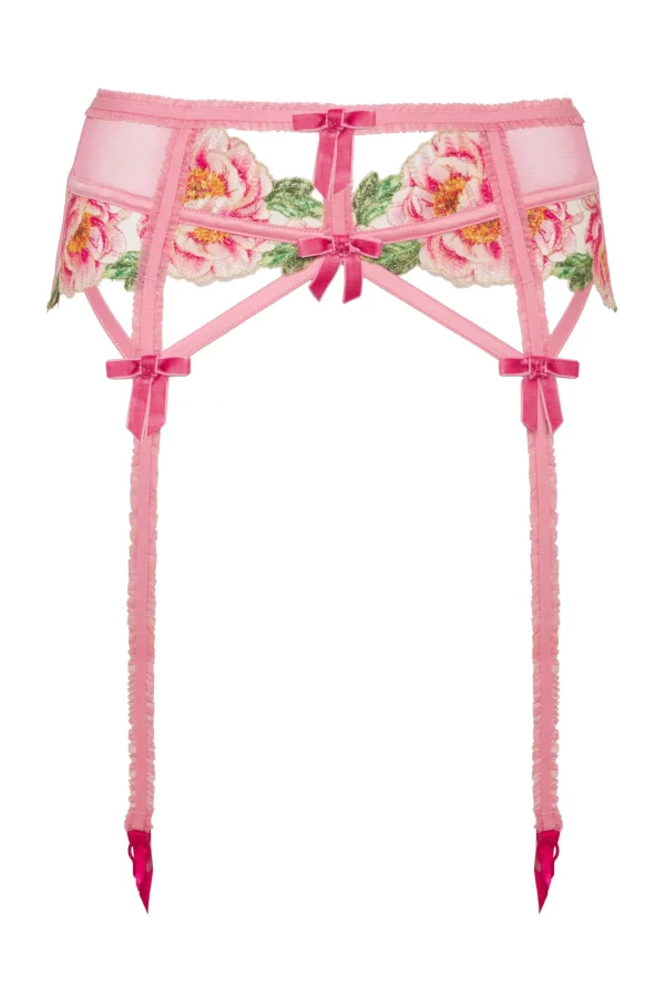 Online For Love & Lemons Needle Point Roses Garter Pink