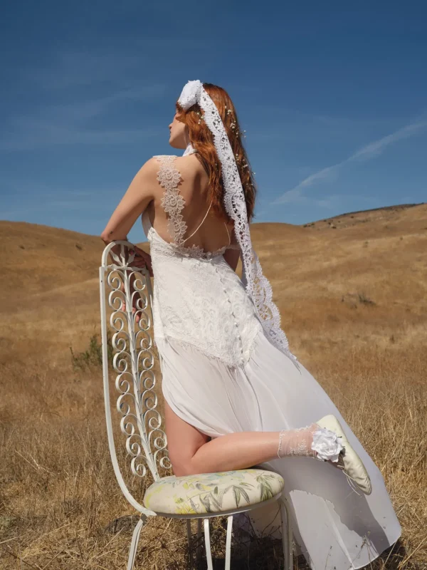 Cheap For Love & Lemons Nicola Bridal Gown White