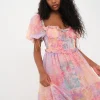 Flash Sale For Love & Lemons Odessa Midi Dress Multi