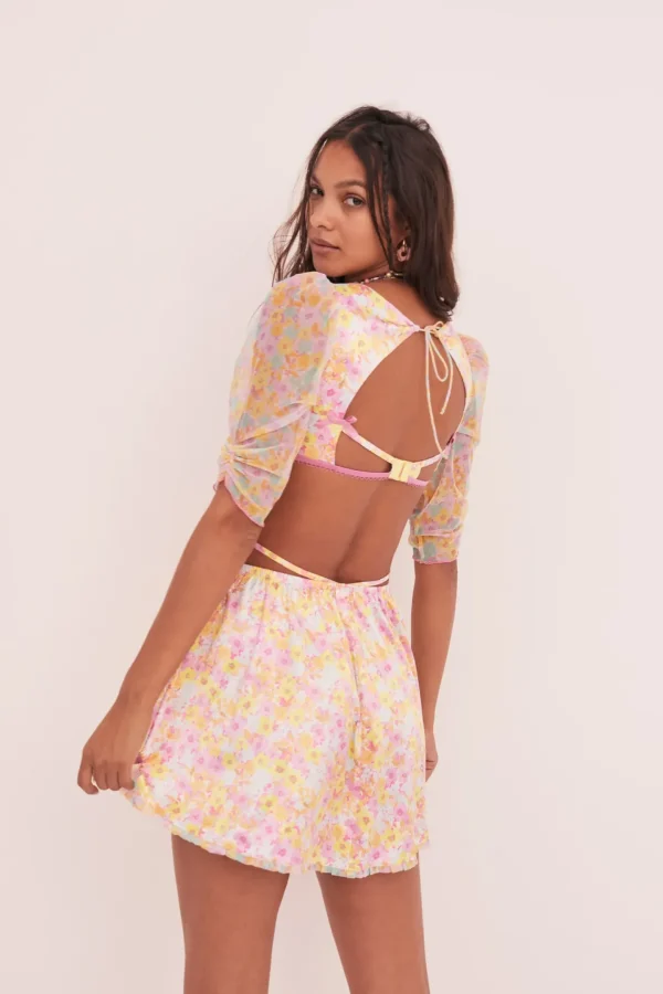 Outlet For Love & Lemons Pastel Punch Crop Pink