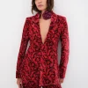 Store For Love & Lemons Penny Blazer Red
