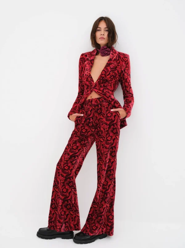 Store For Love & Lemons Penny Blazer Red