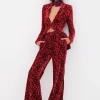 Outlet For Love & Lemons Penny Pant Red