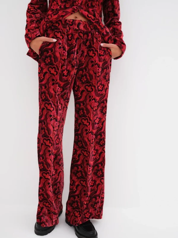 Outlet For Love & Lemons Penny Pant Red
