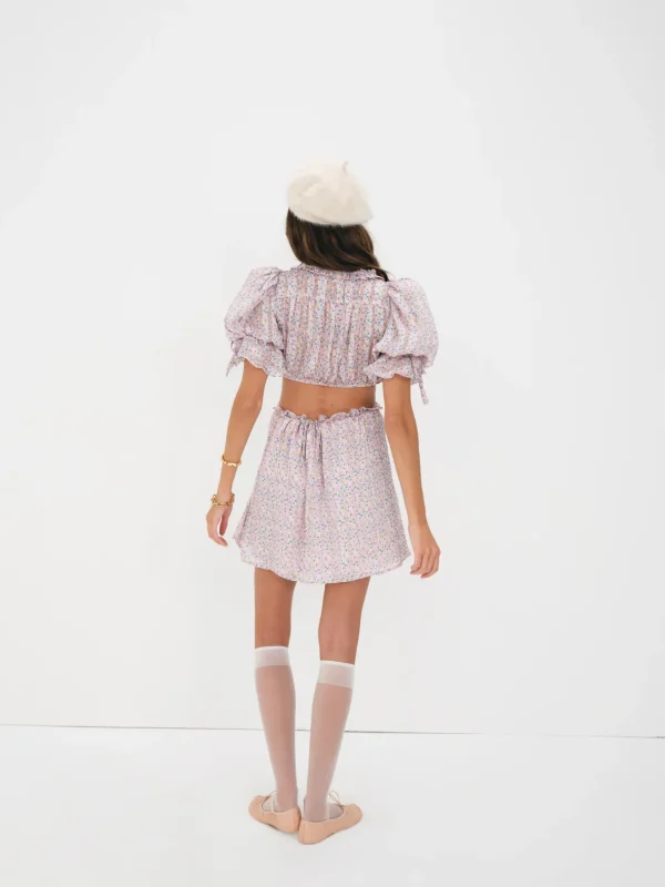 Best For Love & Lemons Phoebe Mini Dress Blue