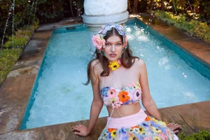 Cheap For Love & Lemons Piccola Crop Top Multi