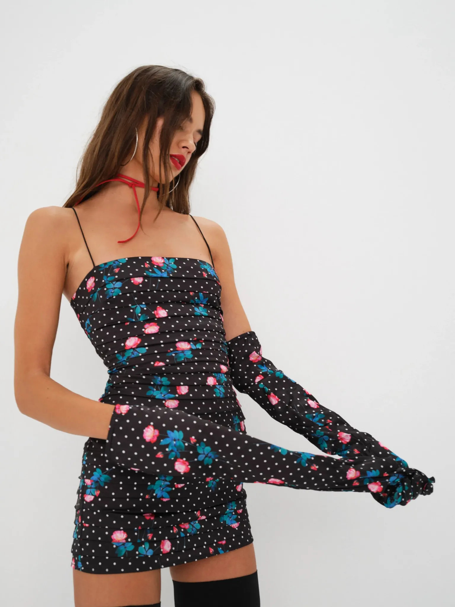 posey_mini_dress_1.webp New For Love & Lemons Posey Mini Dress Black