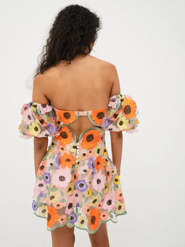 Best For Love & Lemons Prato Mini Dress Multi