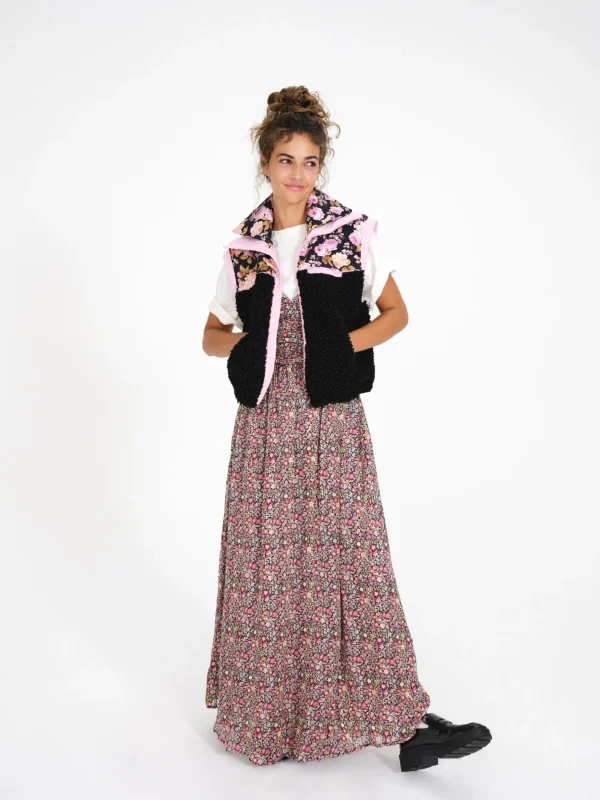 Store For Love & Lemons Puffer Vest Black