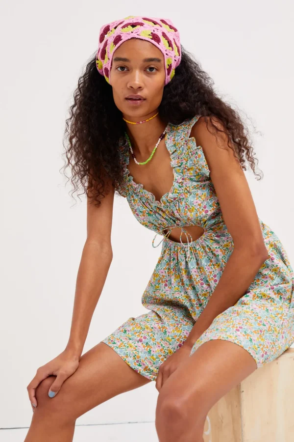 Sale For Love & Lemons Raleigh Mini Dress Blue