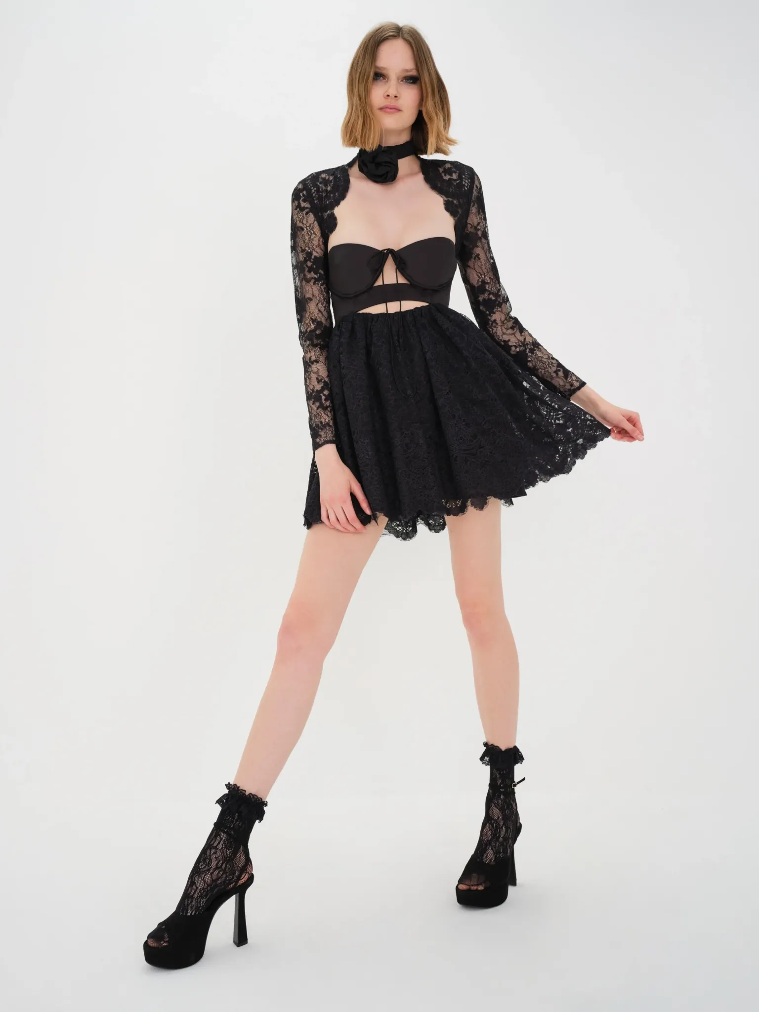 regina_mini_dress_3.webp Outlet For Love & Lemons Regina Mini Dress Black