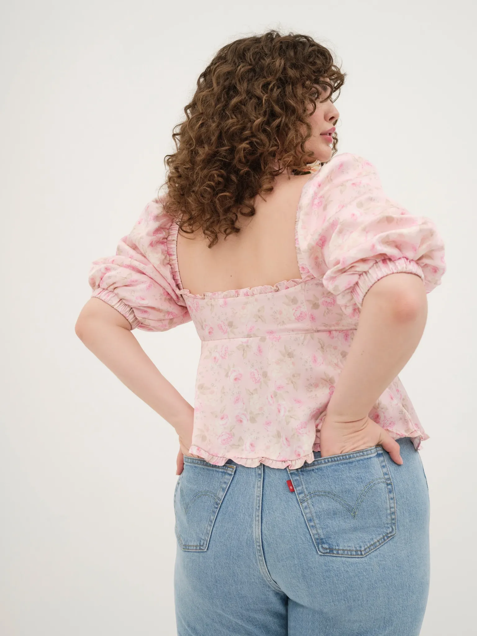 rhoda_blouse_5.webp Online For Love & Lemons Rhoda Blouse Pink