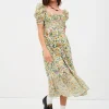 Best For Love & Lemons Riley Midi Dress Multi