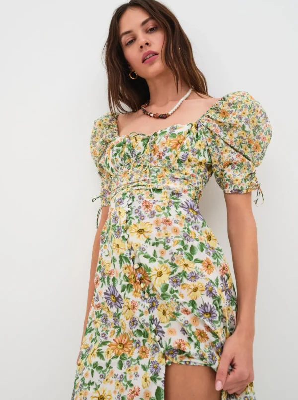 Best For Love & Lemons Riley Midi Dress Multi