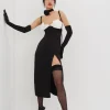 Outlet For Love & Lemons Rita Midi Dress Black