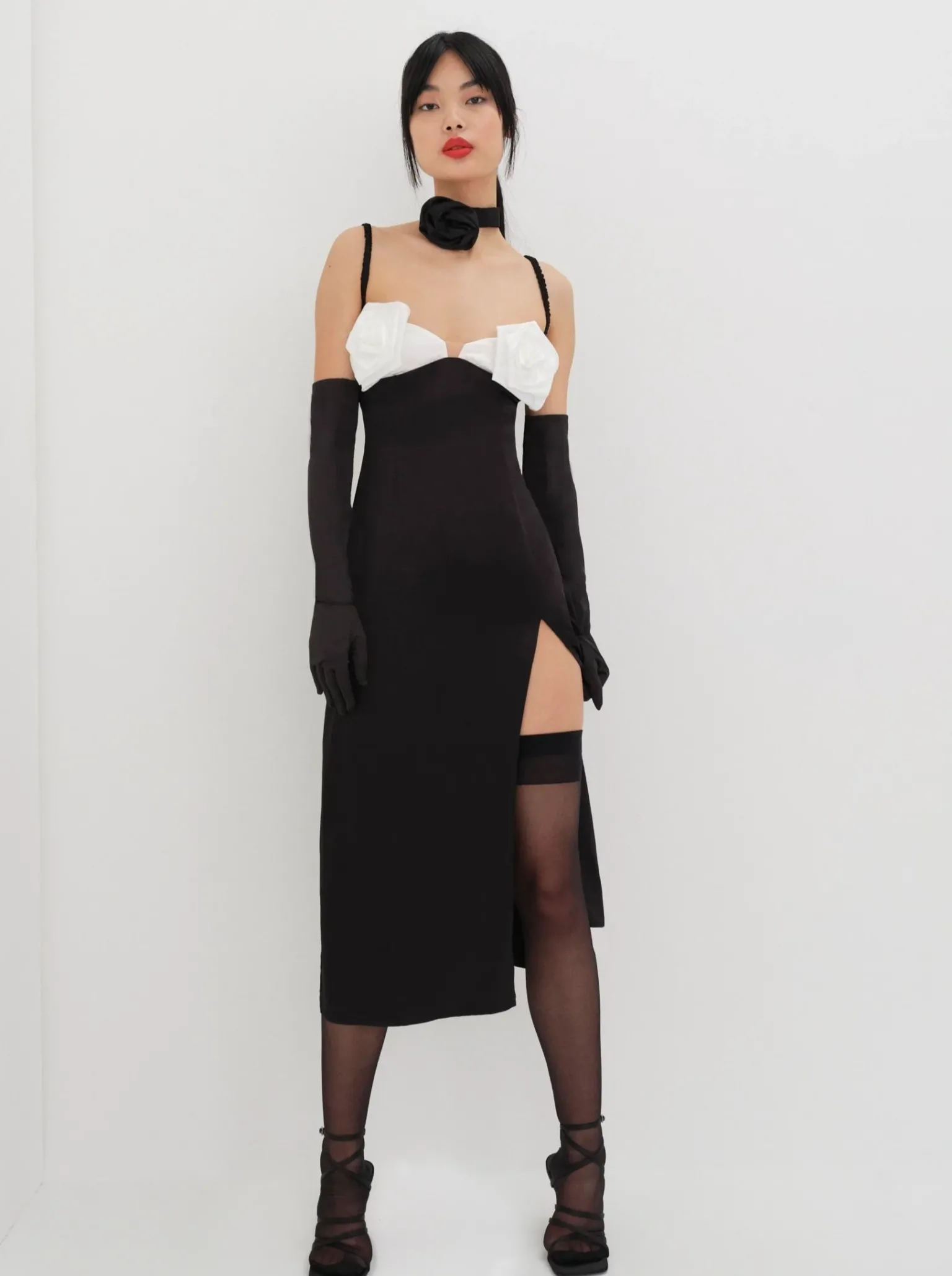 rita_midi_dress_2.webp Outlet For Love & Lemons Rita Midi Dress Black