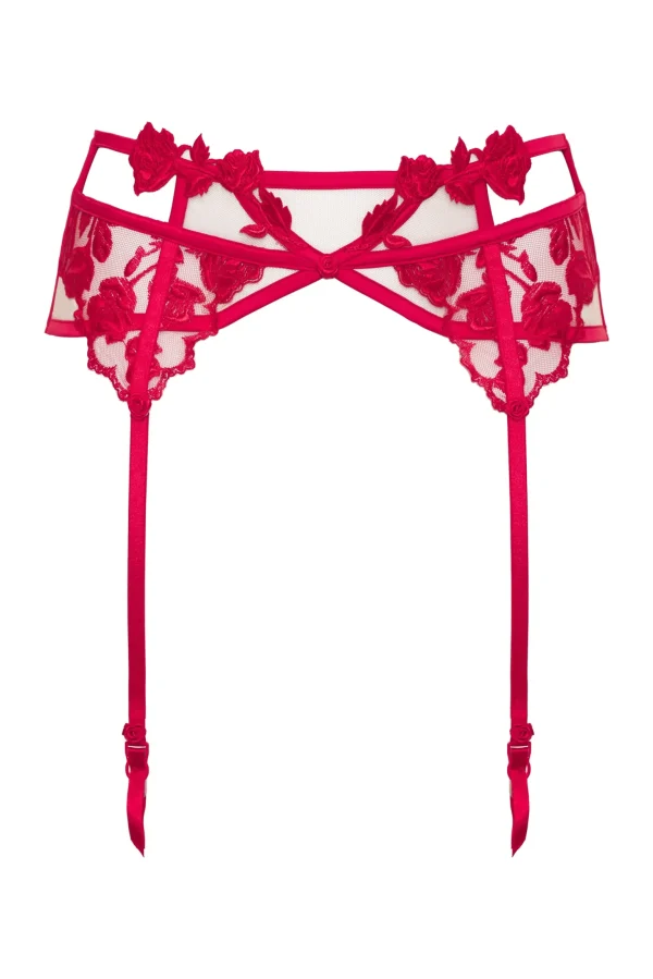 Best Sale For Love & Lemons Romantic Roses Garter Red