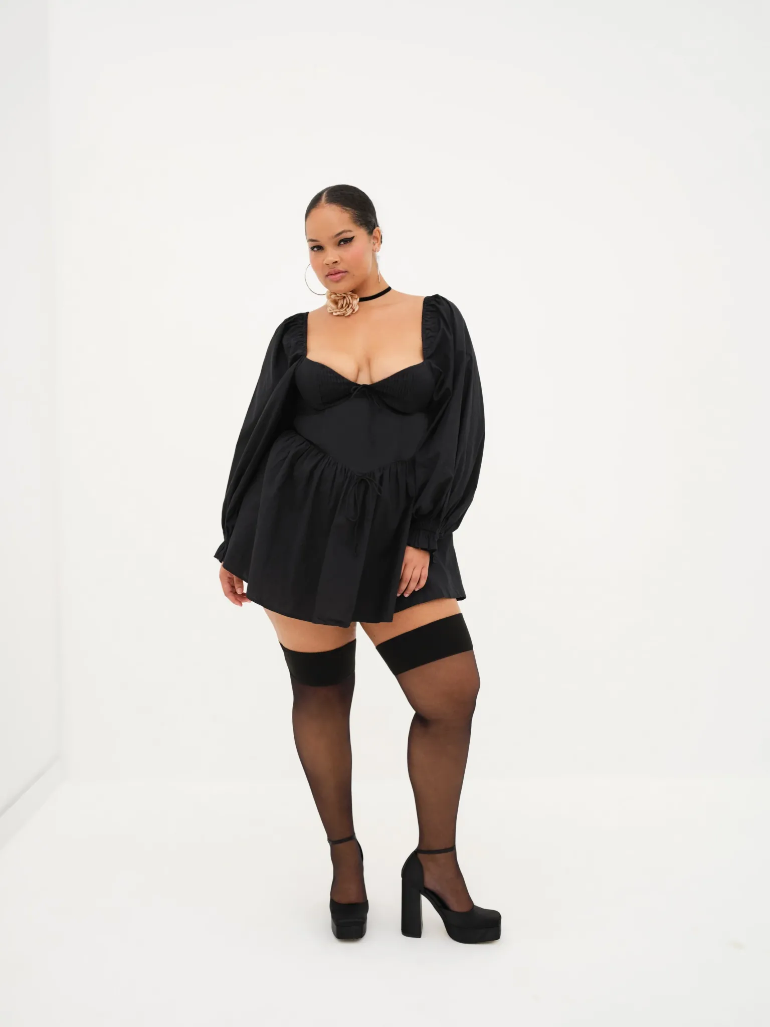 ruth_mini_dress_4.webp Fashion For Love & Lemons Ruth Mini Dress Black