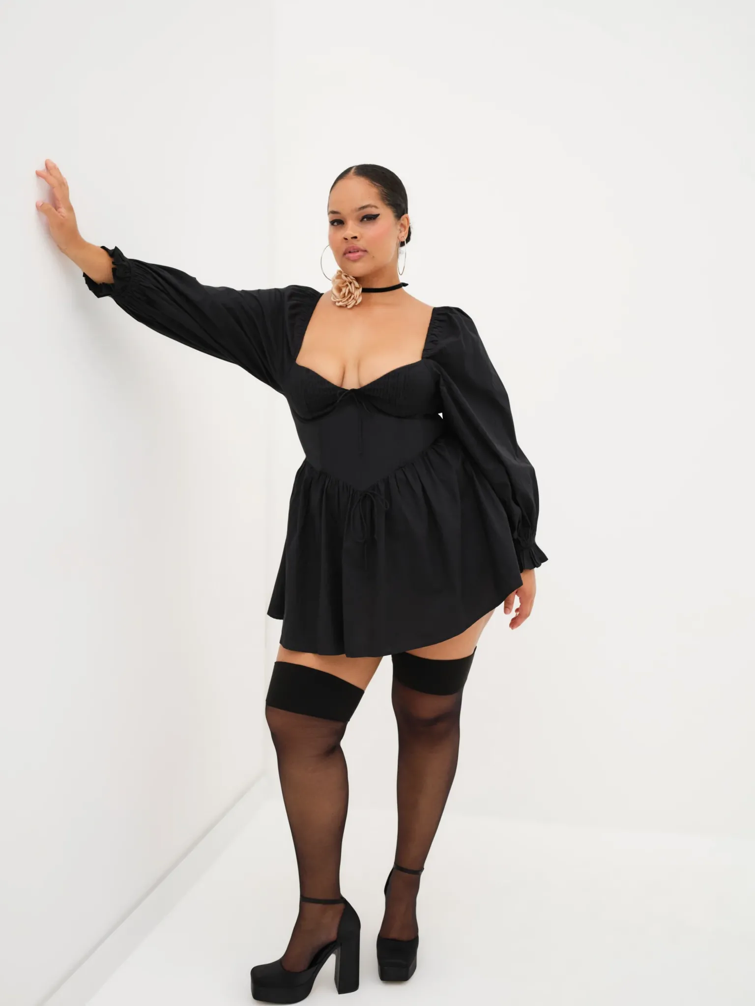 ruth_mini_dress_5.webp Fashion For Love & Lemons Ruth Mini Dress Black