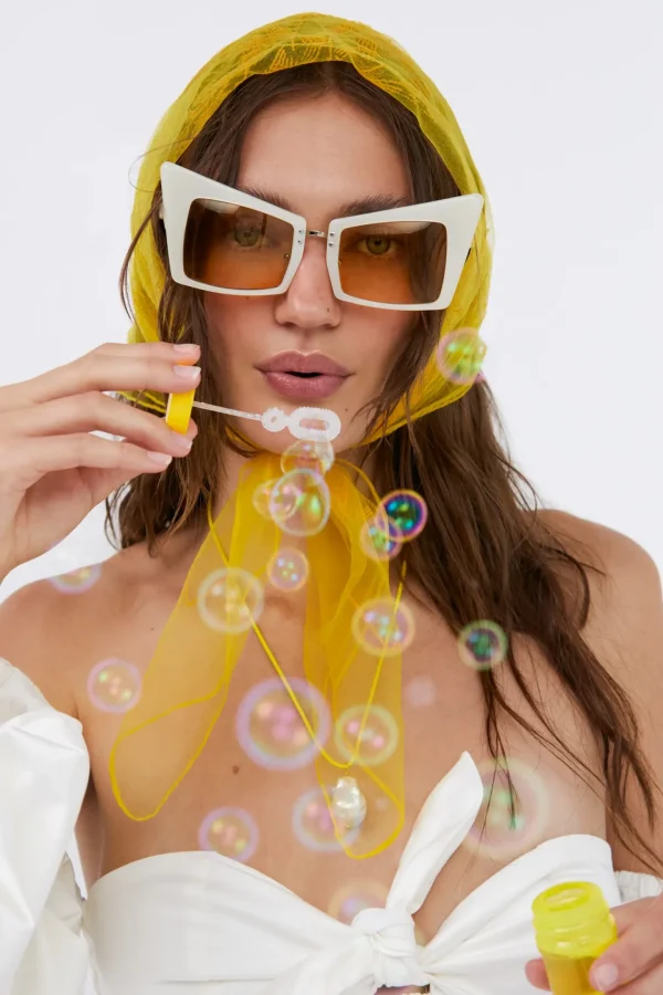 Discount For Love & Lemons Saint Lucia Mini Dress White