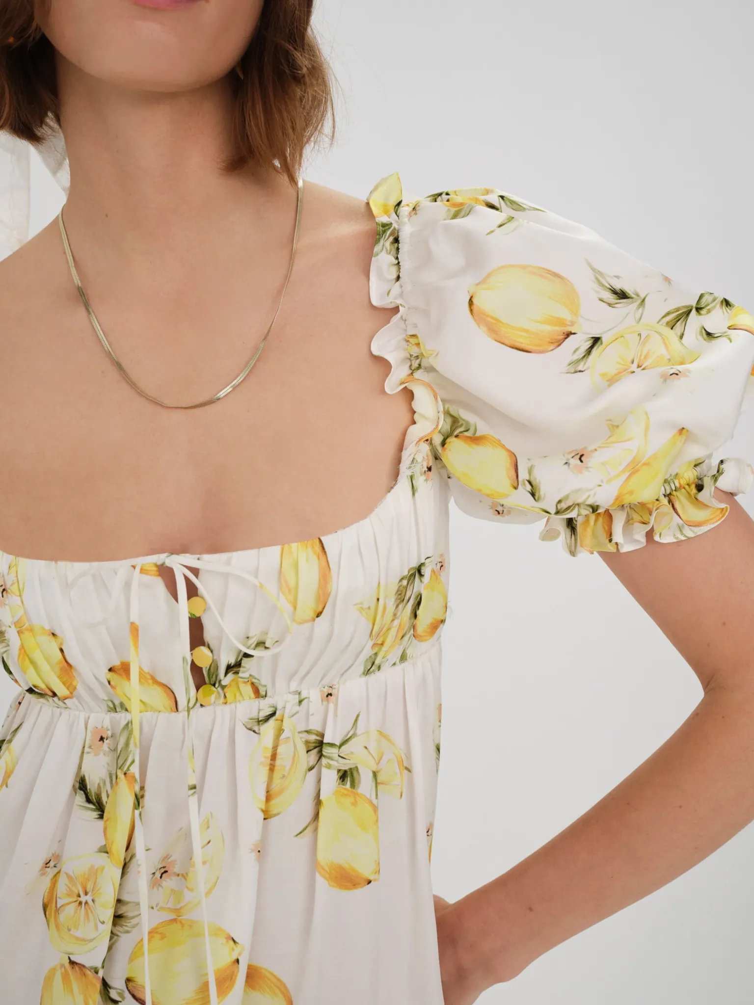 serafina_mini_dress_1.webp Best Sale For Love & Lemons Serafina Mini Dress Yellow