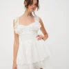 Flash Sale For Love & Lemons Serena Sleeveless Dress White