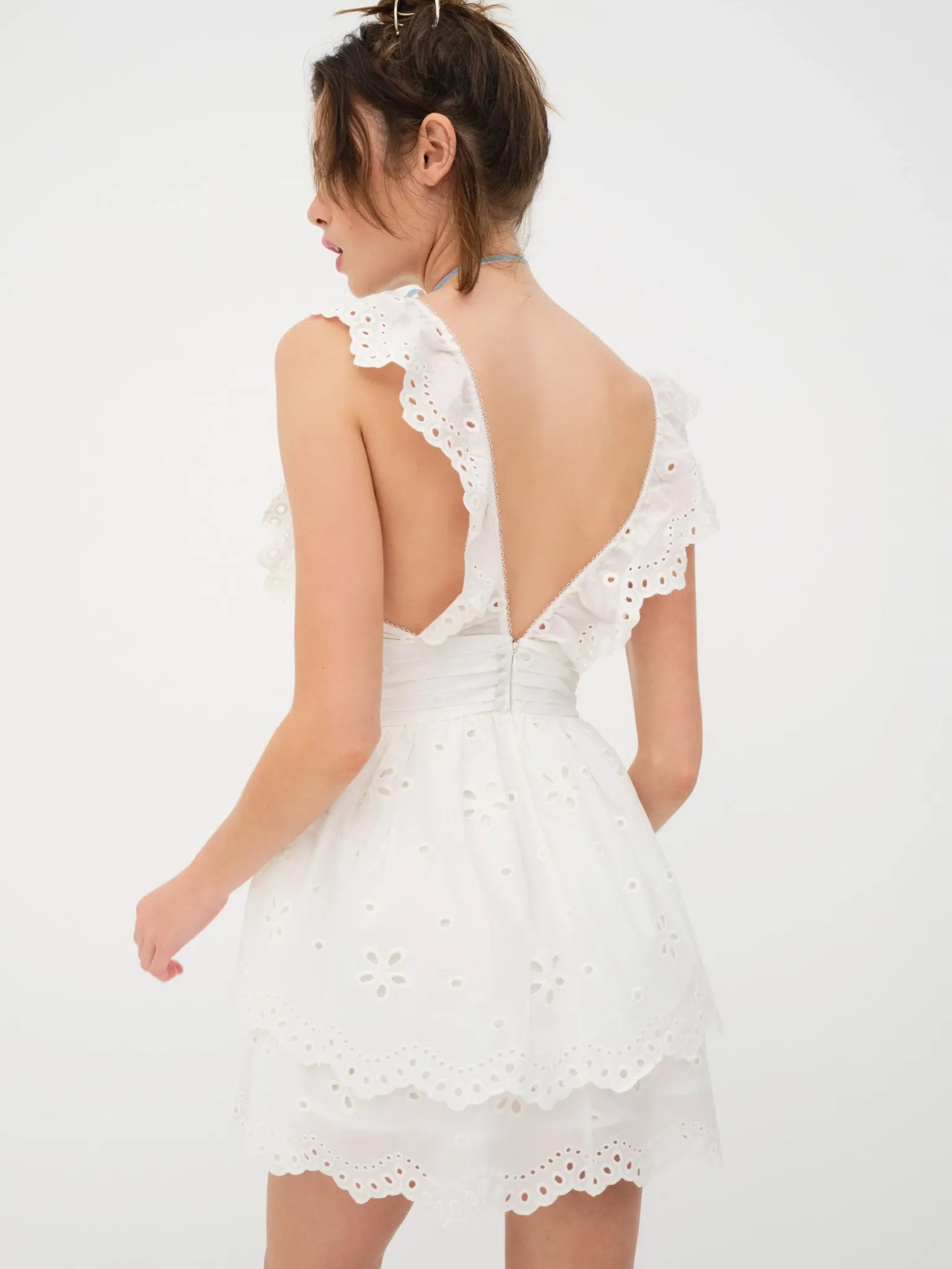 serena_sleeveless_dress_4.webp Flash Sale For Love & Lemons Serena Sleeveless Dress White
