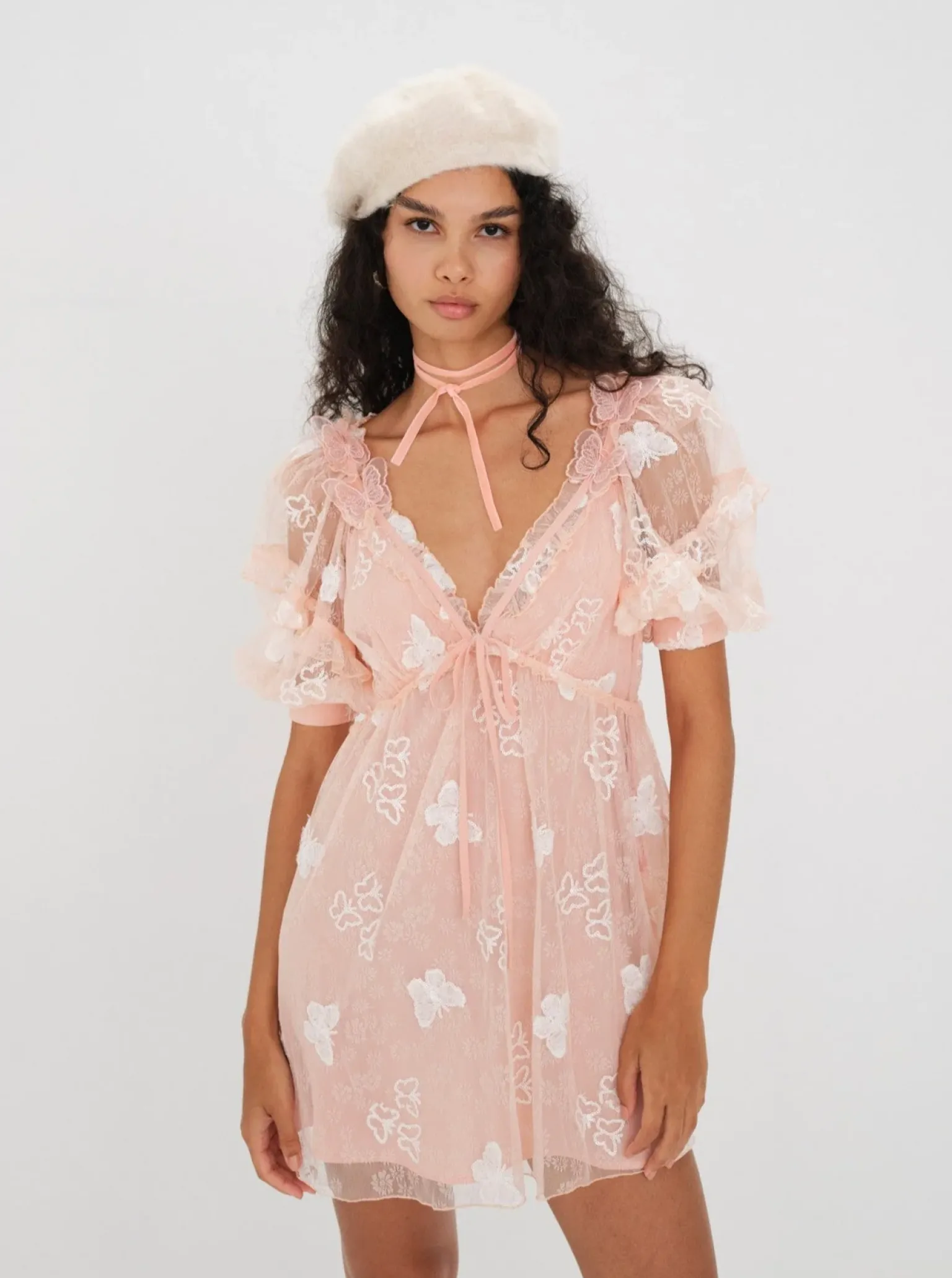 shari_mini_dress_0.webp Online For Love & Lemons Shari Mini Dress Orange