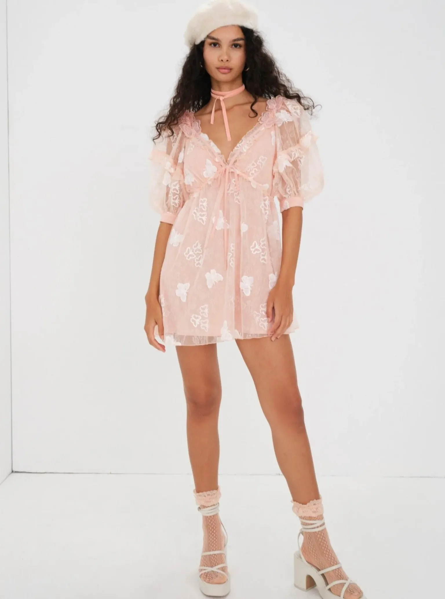 shari_mini_dress_2.webp Online For Love & Lemons Shari Mini Dress Orange