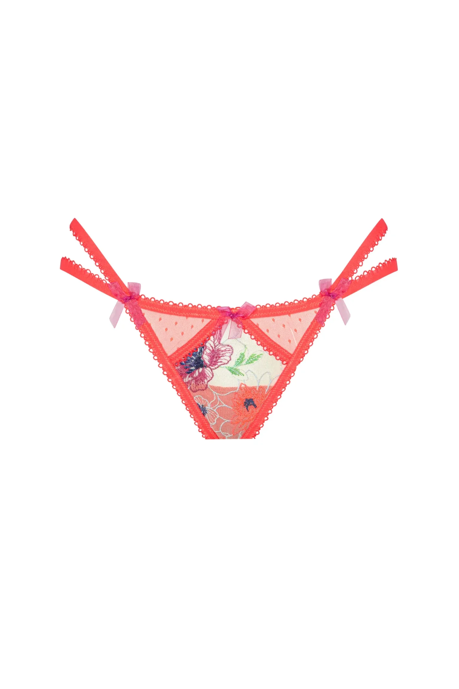 shimmer_zinnia_embroidery_5-1.webp Online For Love & Lemons Shimmer Zinnia Embroidery Thong Panty Pink