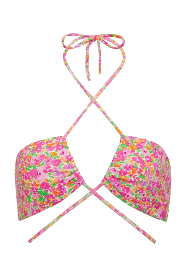 Best Sale For Love & Lemons Sidra Swim Top Pink