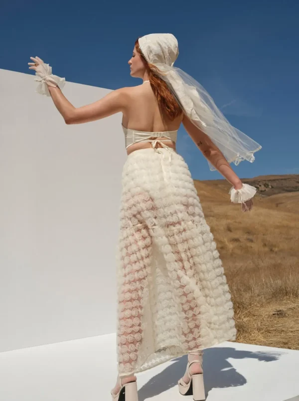 Cheap For Love & Lemons Sienna Maxi Skirt Ivory