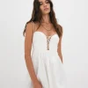 Cheap For Love & Lemons Sierra Mini Dress White