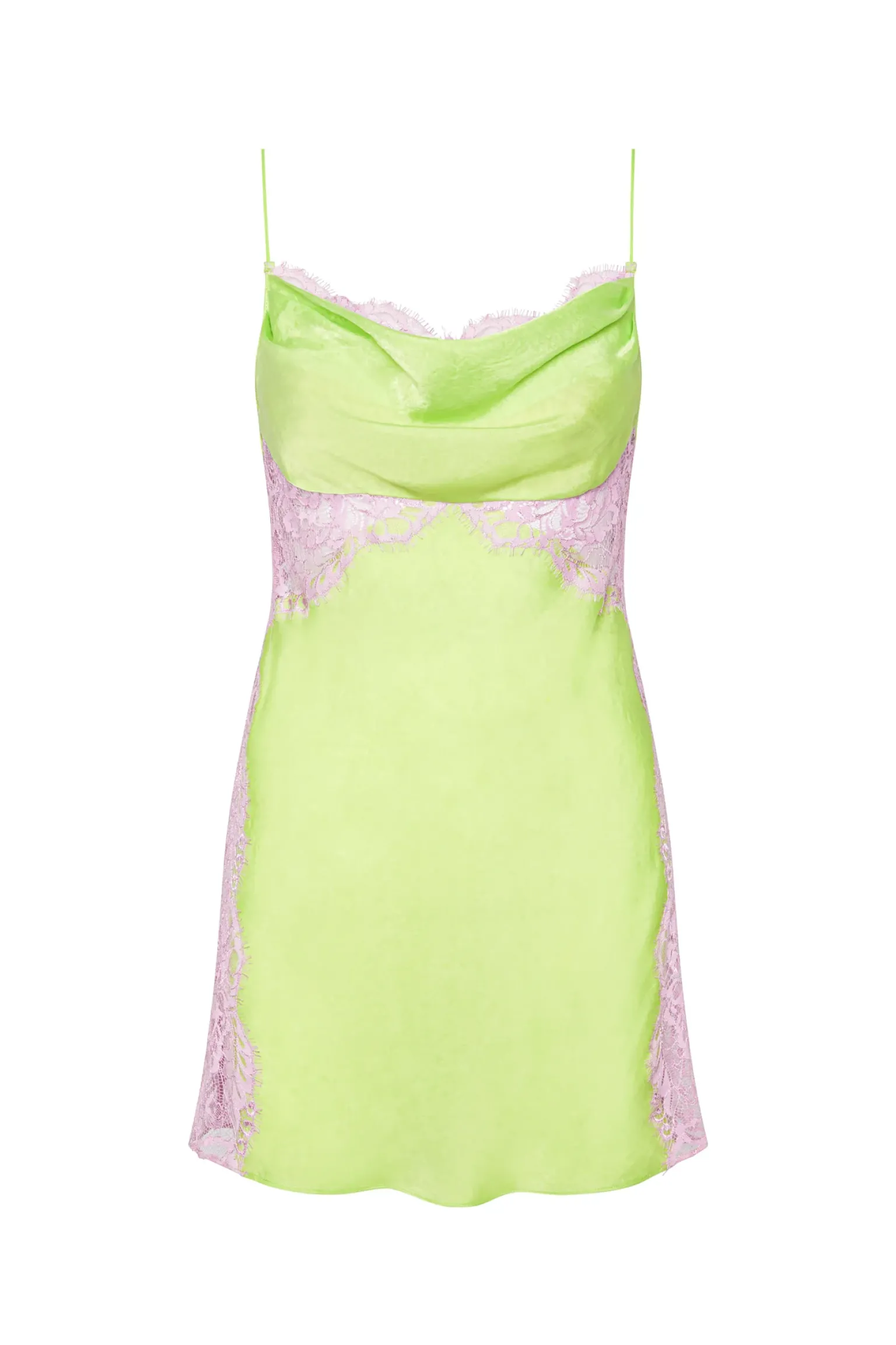 silky_slip_dress_4.webp Shop For Love & Lemons Silky Slip Dress Green