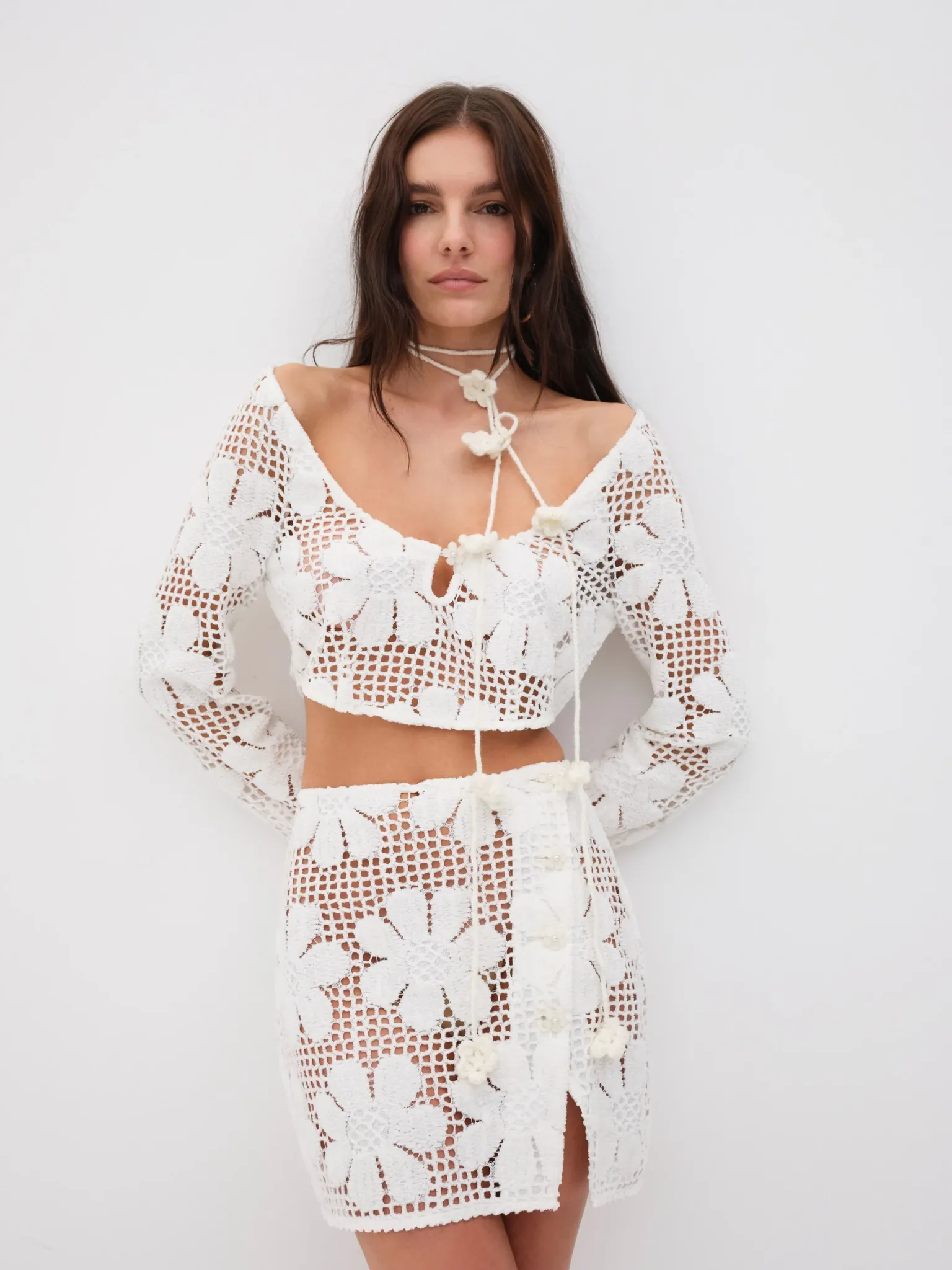 sirena_coverup_bottom_0.webp Shop For Love & Lemons Sirena Coverup Bottom White