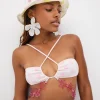 Flash Sale For Love & Lemons Skipper Swim Top Pink