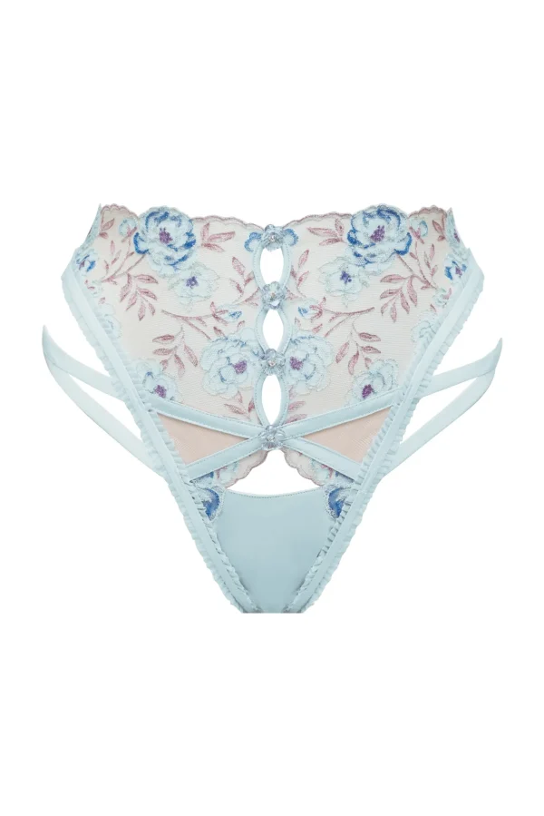 Flash Sale For Love & Lemons Sorbet Rose Cheeky Panty Blue
