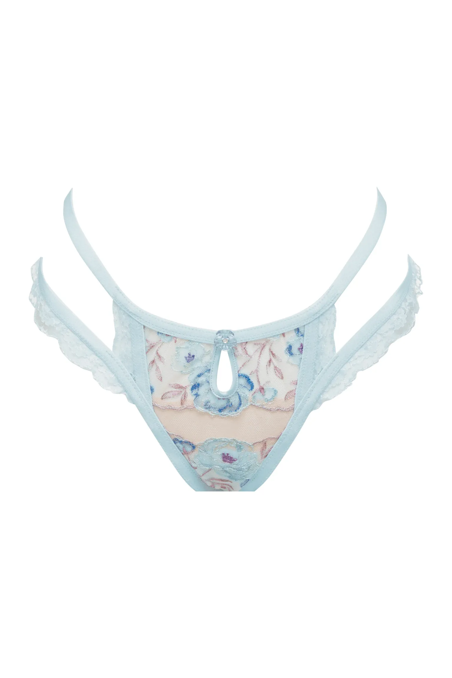 sorbet_rose_thong_panty_7.webp Store For Love & Lemons Sorbet Rose Thong Panty Blue