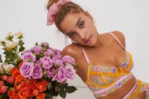 Best Sale For Love & Lemons Sorbet Rose Underwire Bra Purple